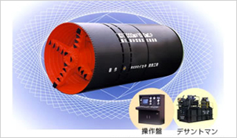 アンクルモール工法（泥水式）掘進機